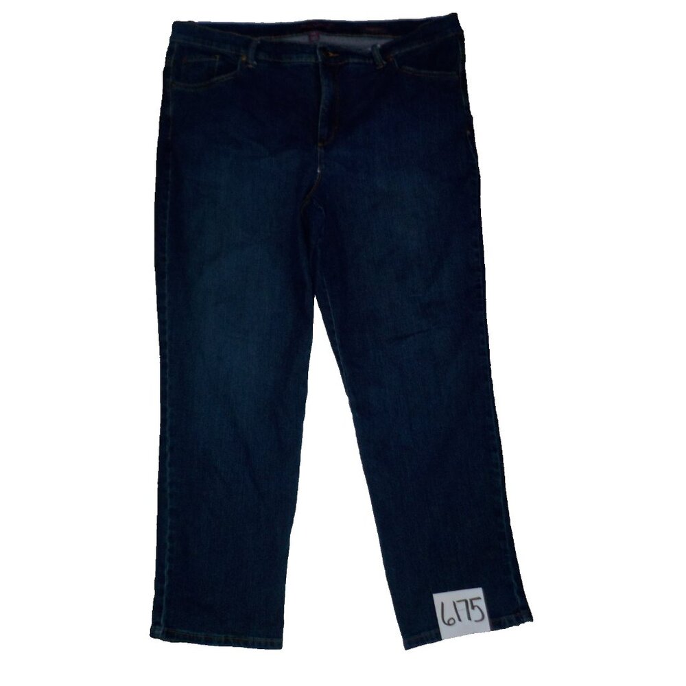 Gloria Vanderbilt Amanda Women's Size 20W Dark Blue Denim Jeans  (42 x 30)